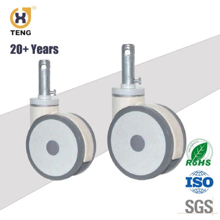 5 Inch Luxurious Double Row Centrally Controlled Medical Caster